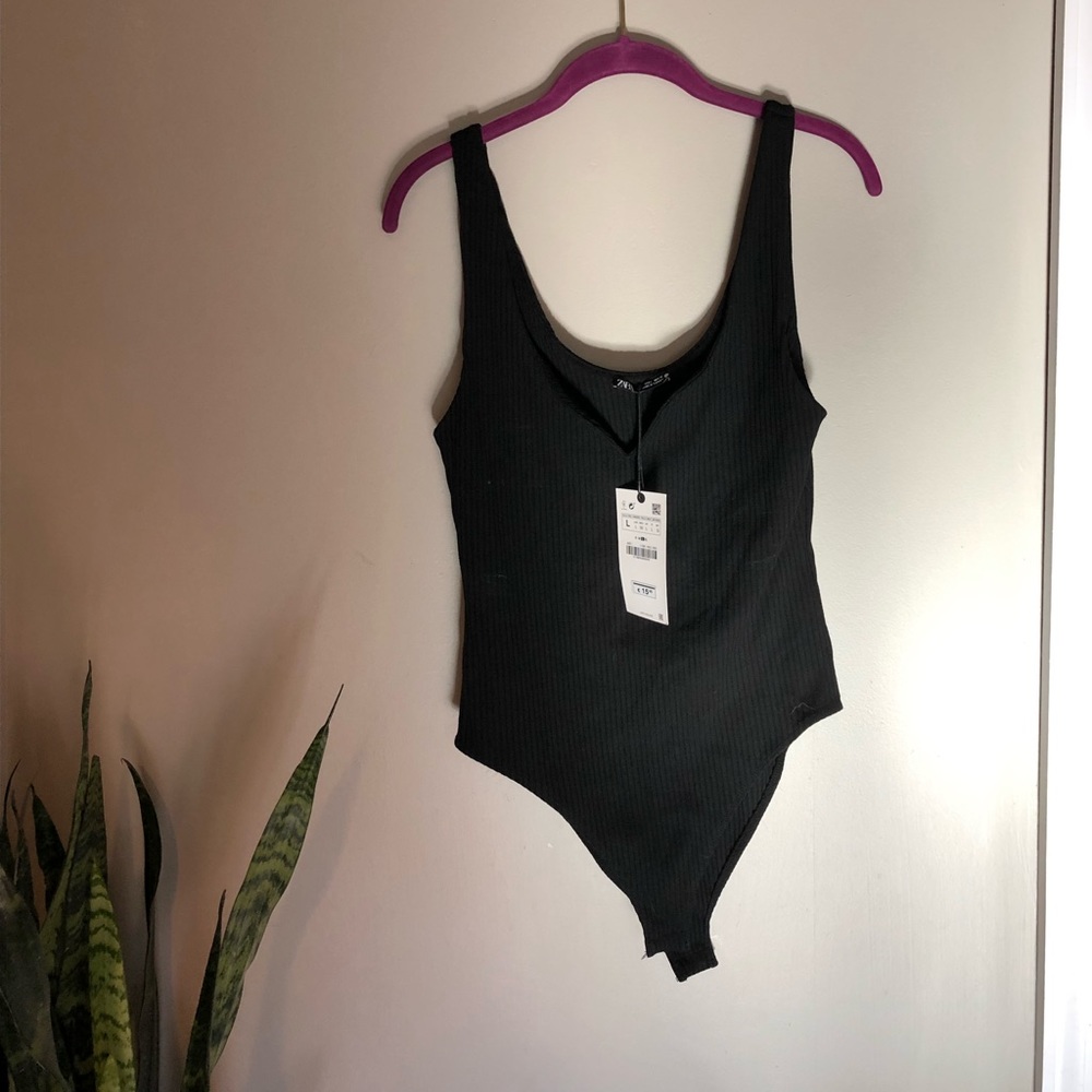 Black Zara bodysuit
